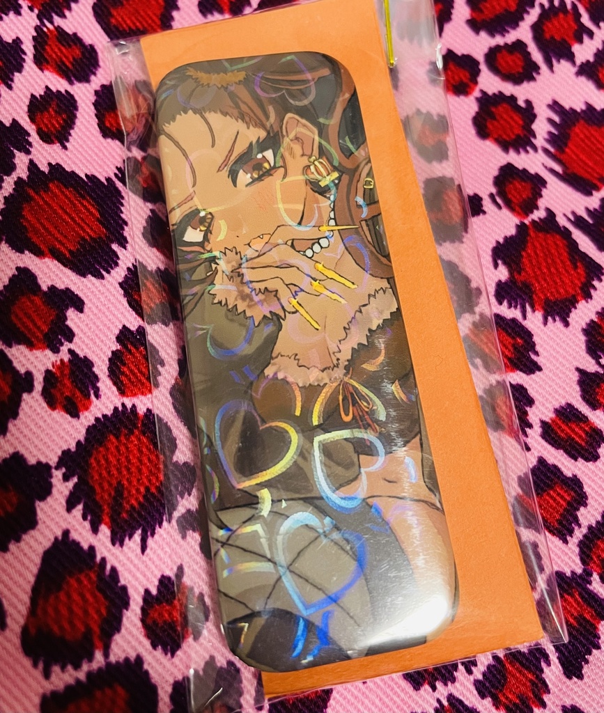 🦁キラキラ縦長缶バッジ