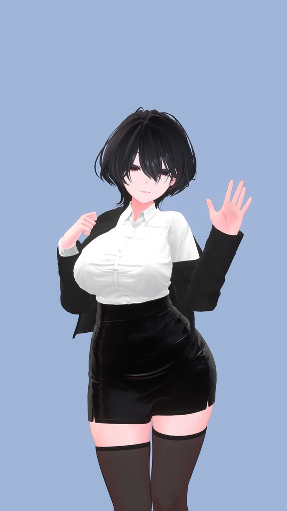 桔梗ちゃん用 お姉さん改変用細目表情セット/Kikyo FaceAnimation