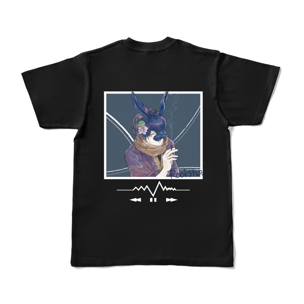 るぅくま背面デザインプリントTシャツ
