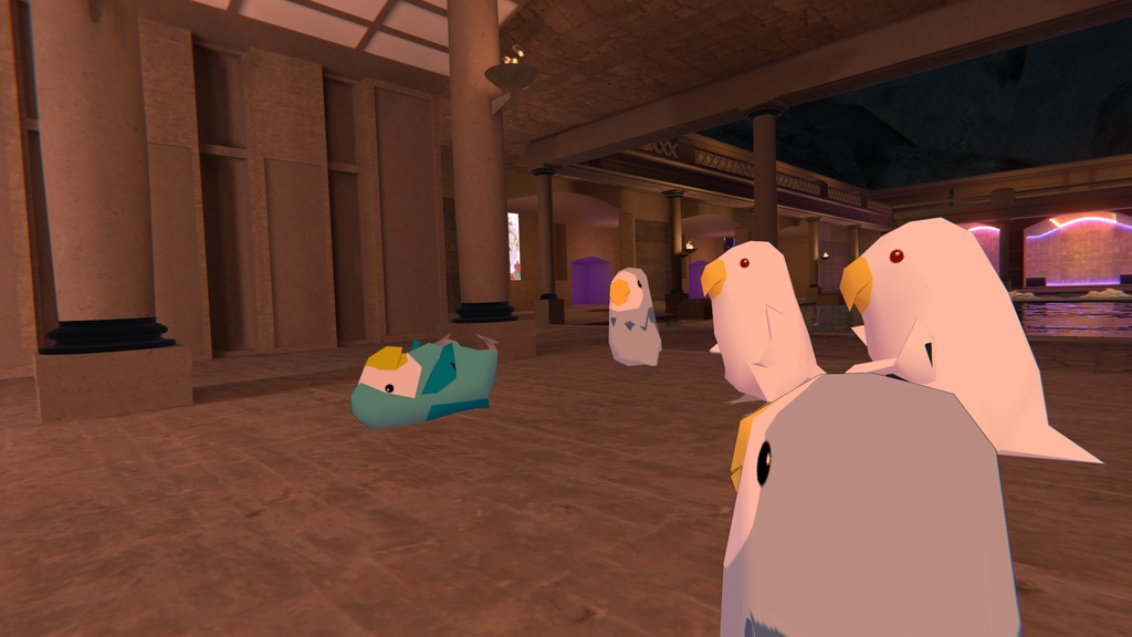 [無料]VRChat向けオリジナル3Dモデル「コザクラインコ256」 - vr-okameshop - 4/4