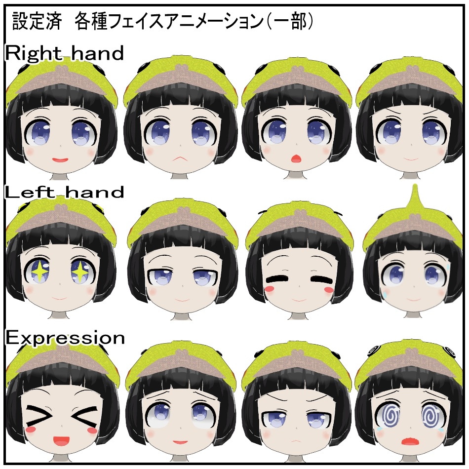 VRChat向けオリジナル3Dモデル「こかて」