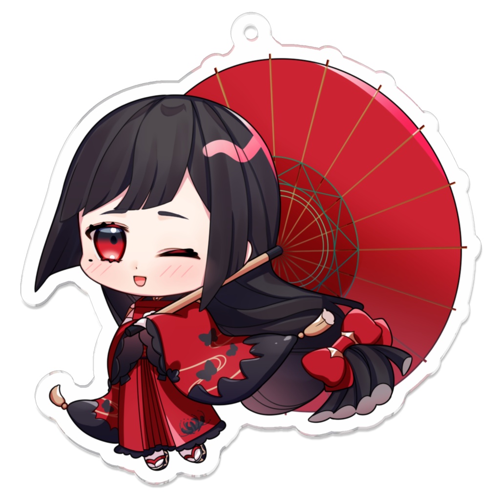 赤坂黒羽アクリルキーホルダーノーマルver