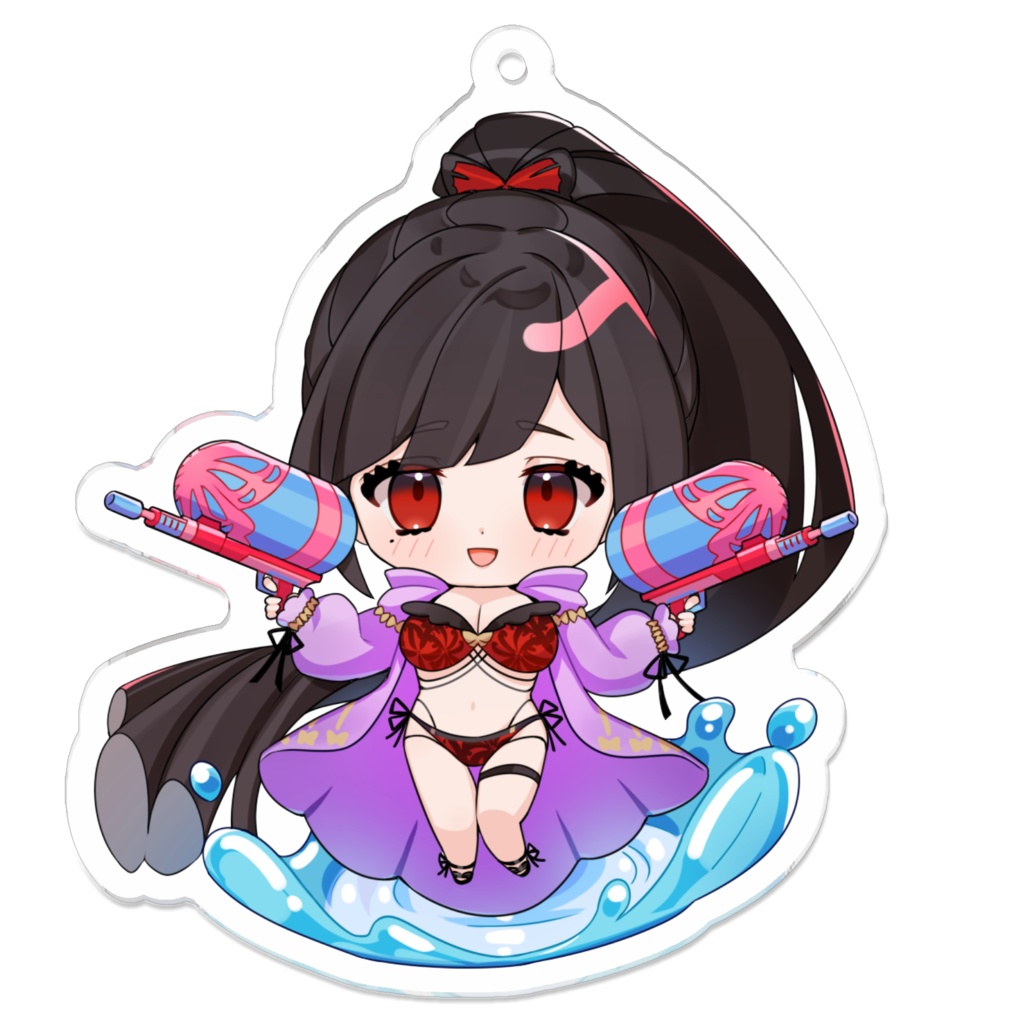 赤坂黒羽アクリルキーホルダー水着ver