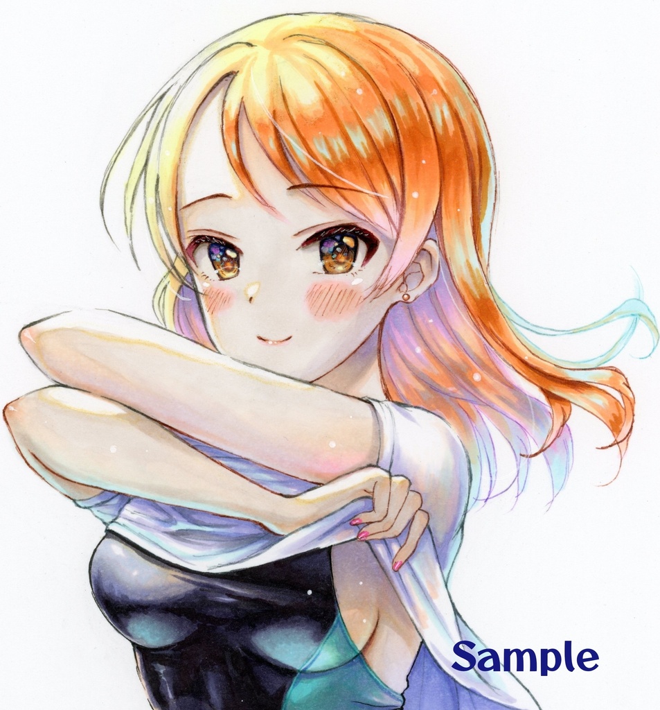 渋谷エロ凛ピック 北条加蓮 競泳水着 原画