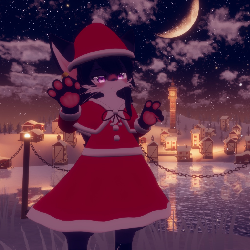 【リラ -Lila-専用】Xmas衣装 3Dモデル