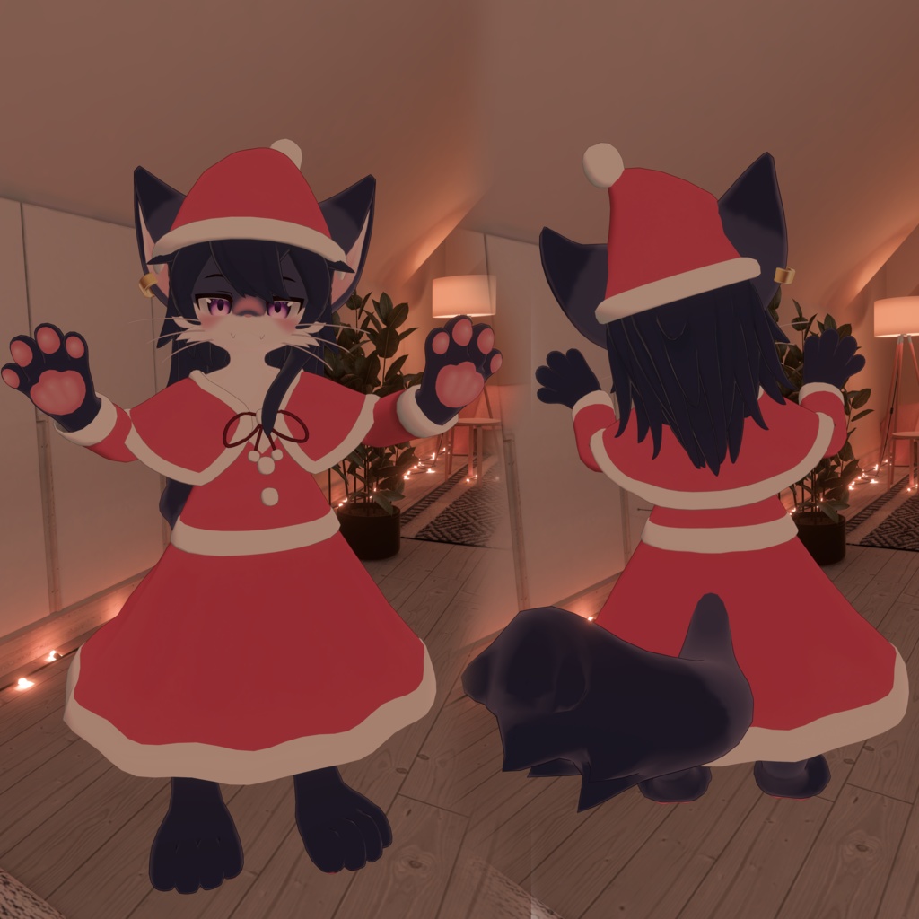 【リラ -Lila-専用】Xmas衣装 3Dモデル