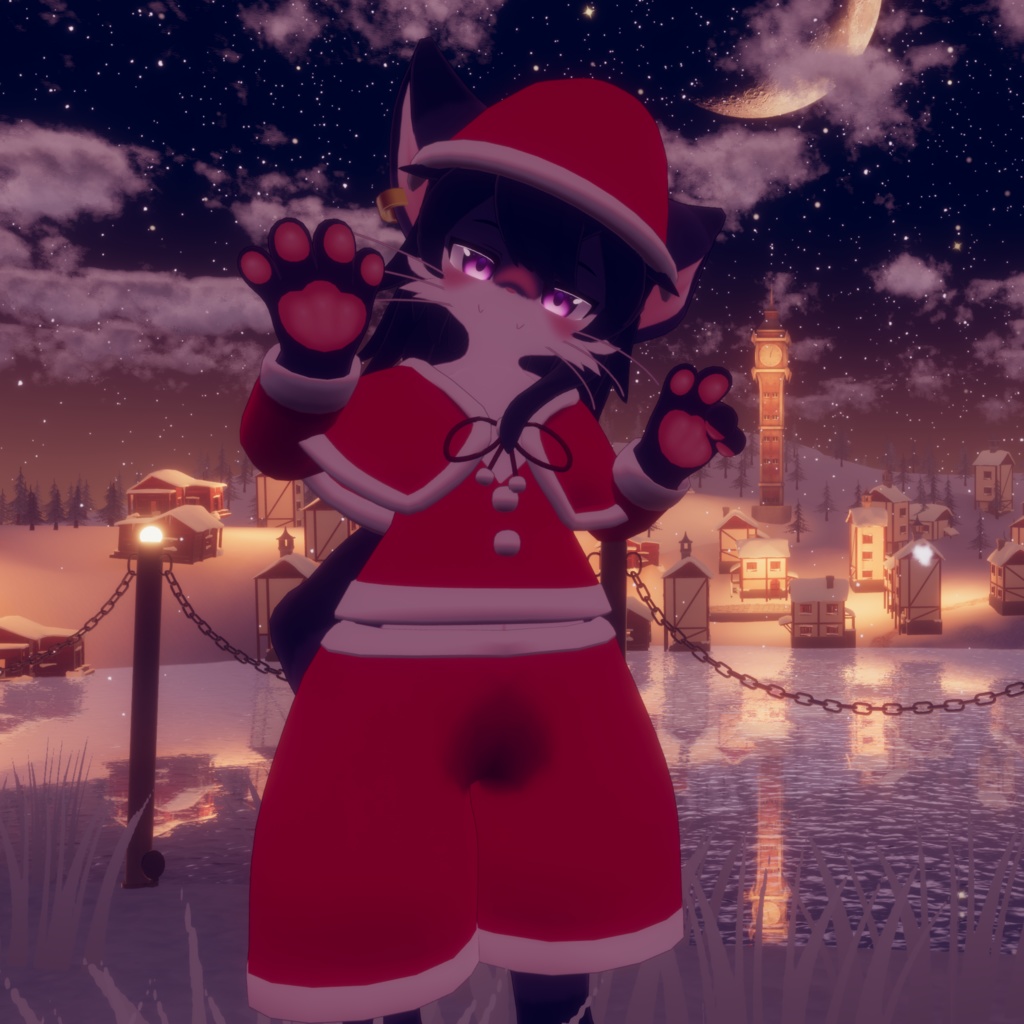 【リラ -Lila-専用】Xmas衣装 3Dモデル