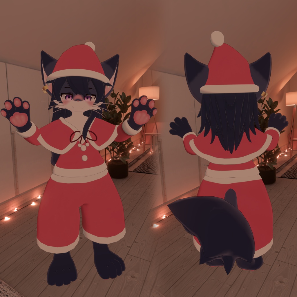 【リラ -Lila-専用】Xmas衣装 3Dモデル