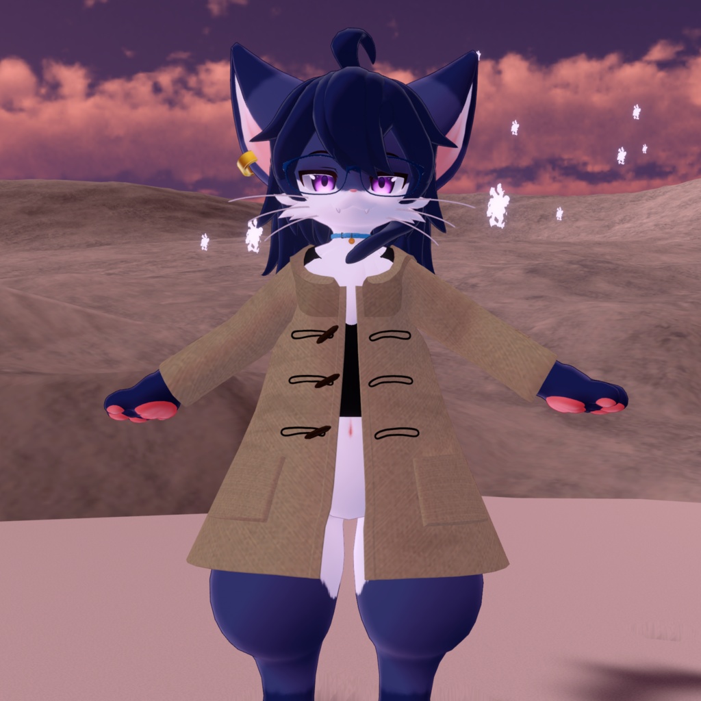 【リラ -Lila-専用】ダッフルコート衣装 3Dモデル