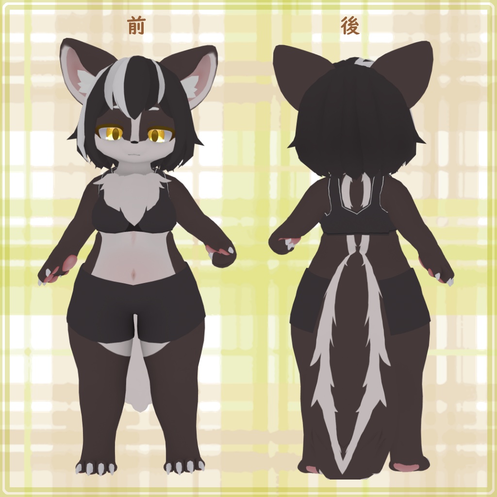 オリジナル3Dモデル【Chamel-チャメル‐】PC&Quest対応