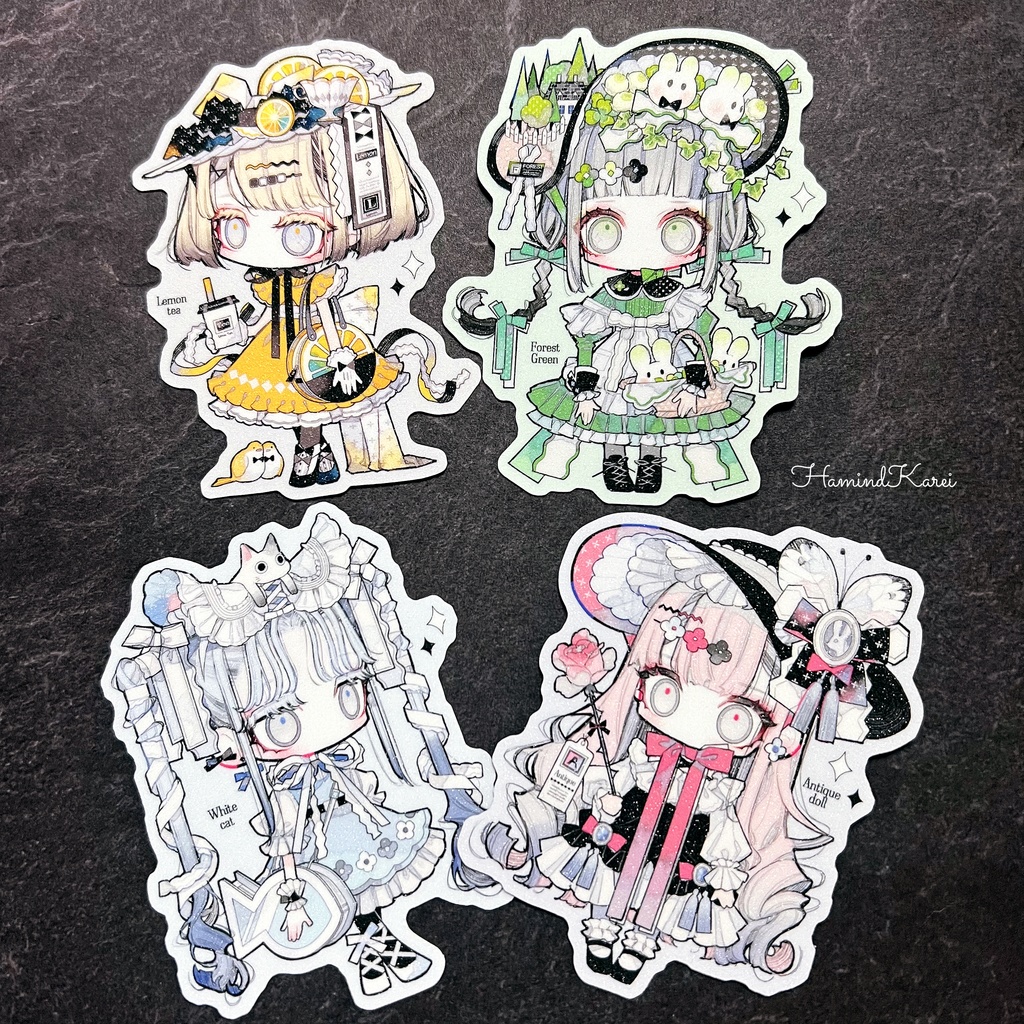 ミニキャラステッカー4セット(販売時間未定)