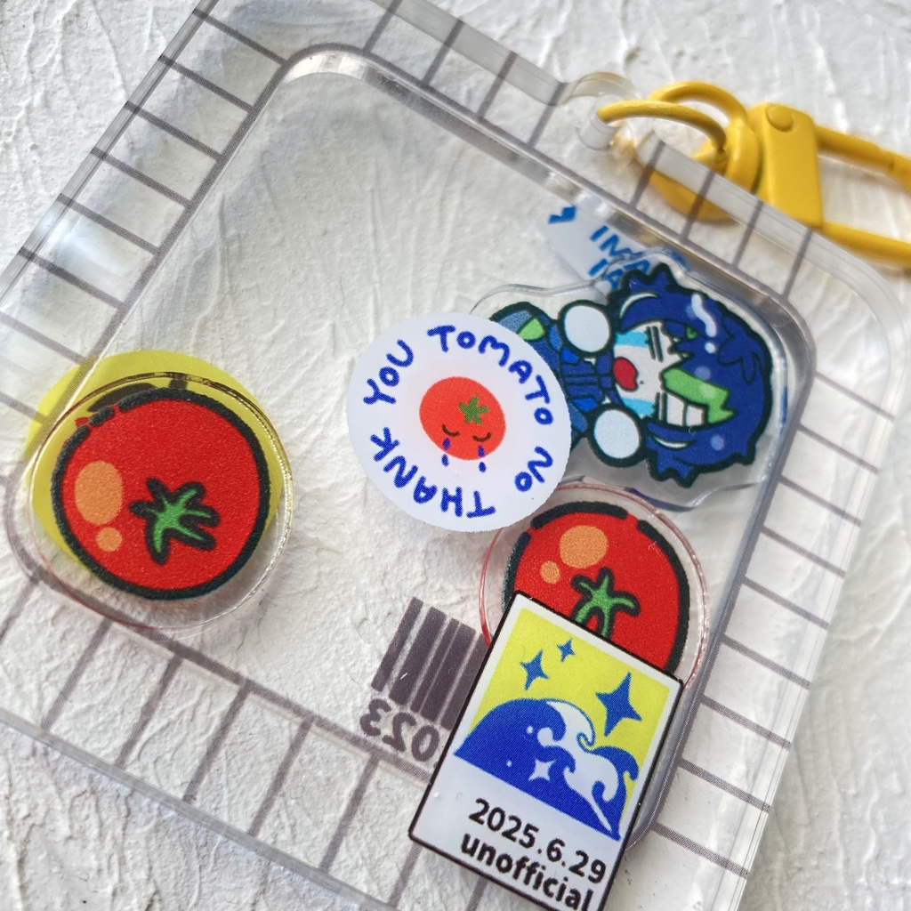 【非公式】伊波とトマト  シャカシャカアクキー