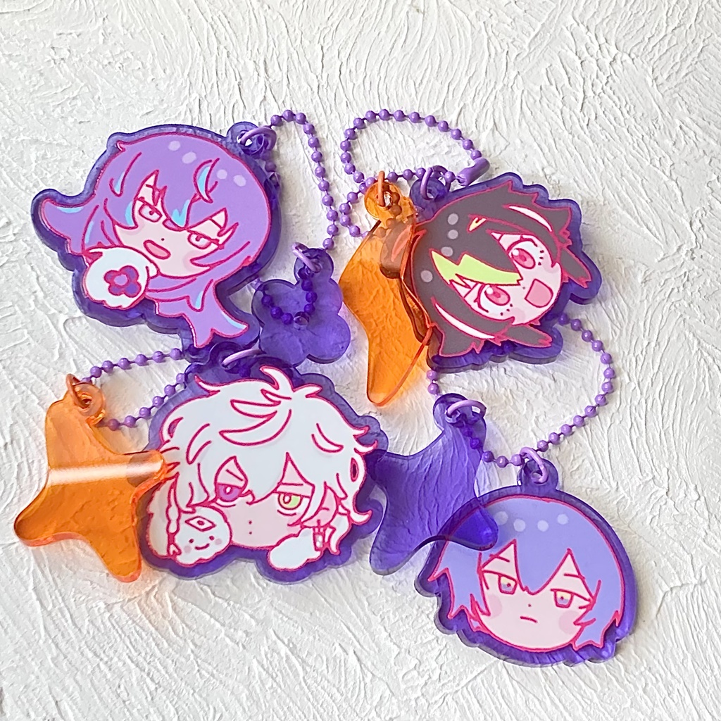 【非公式】フェイスアクリルキーホルダー