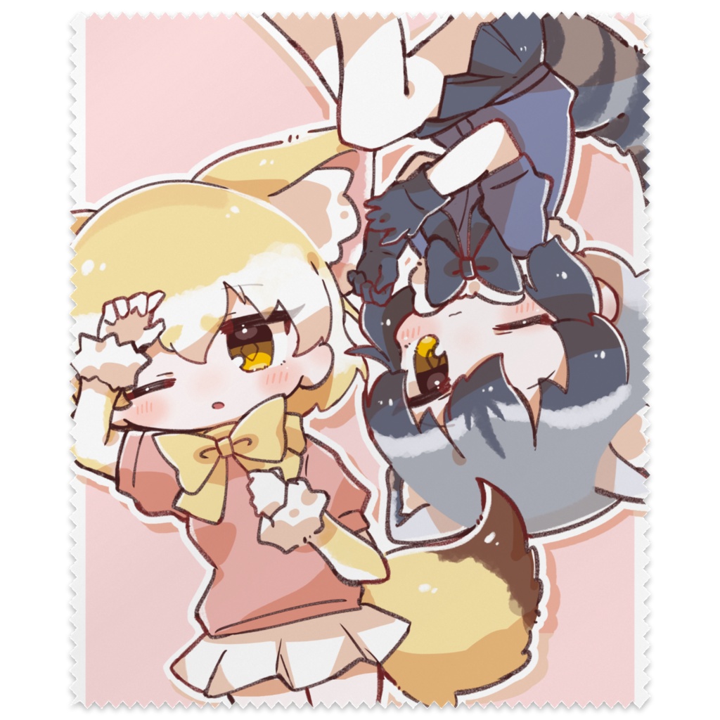 アライさんとフェネックメガネ拭き