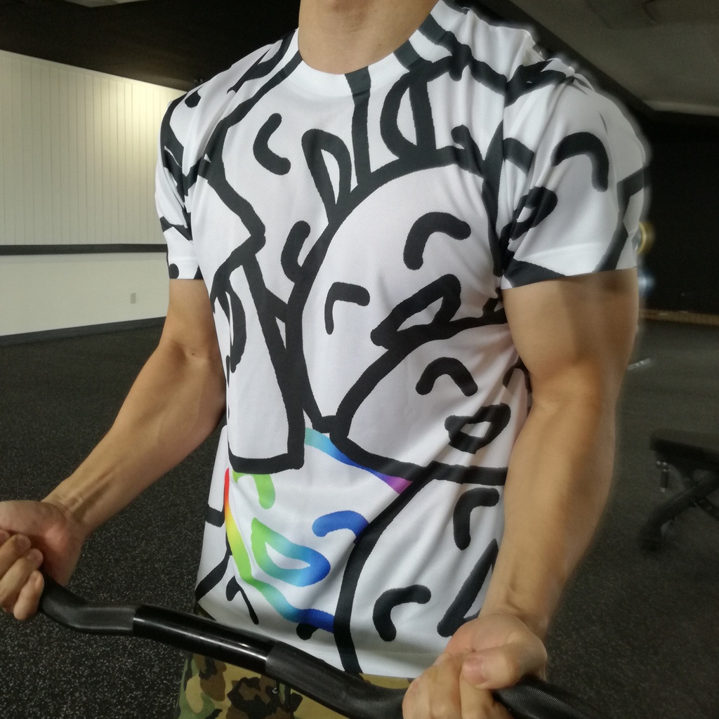 思想くんがいっぱいフルグラフィックTシャツ