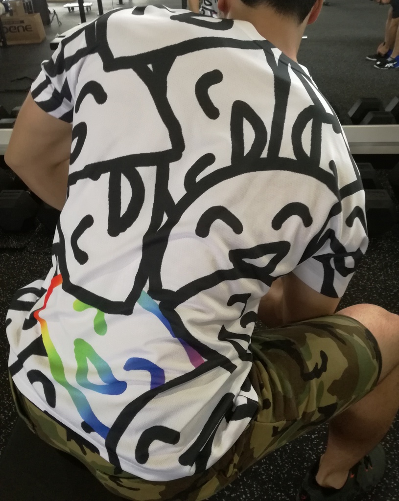 思想くんがいっぱいフルグラフィックTシャツ