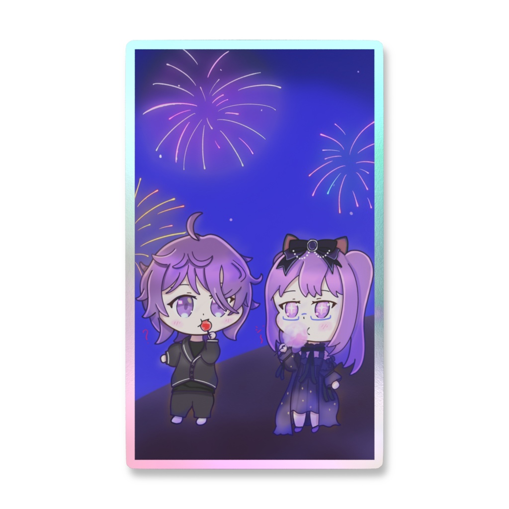 オーロラスマホステッカー