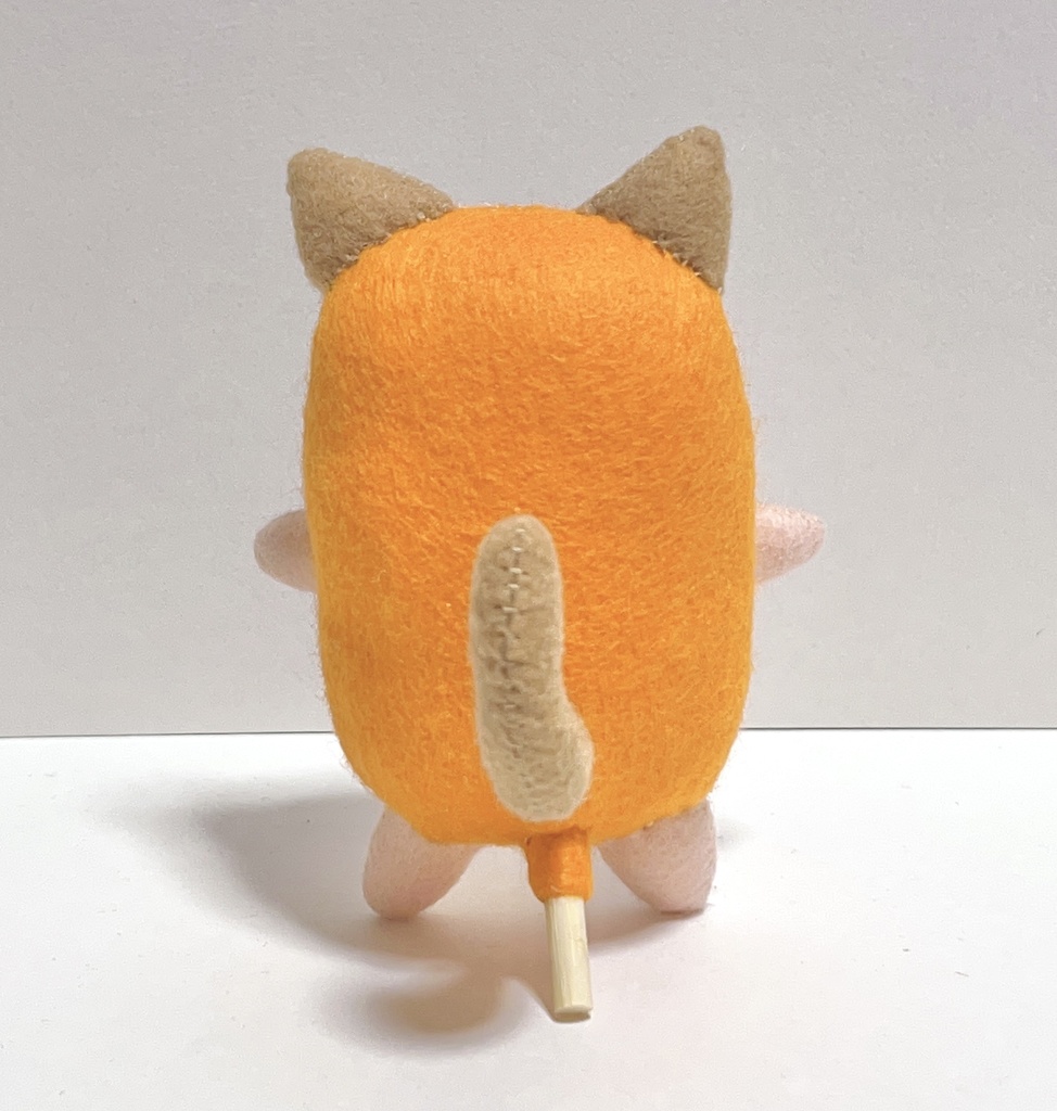 【とらさぶろうフェルト人形】焚き火&アジフライ帽子セット