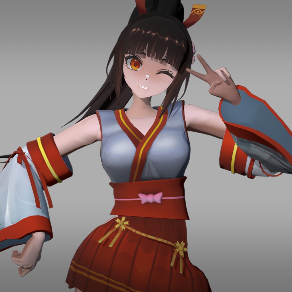 【VRChat】 ロクバ式ユリナ サマーバージョン+標準バージョン