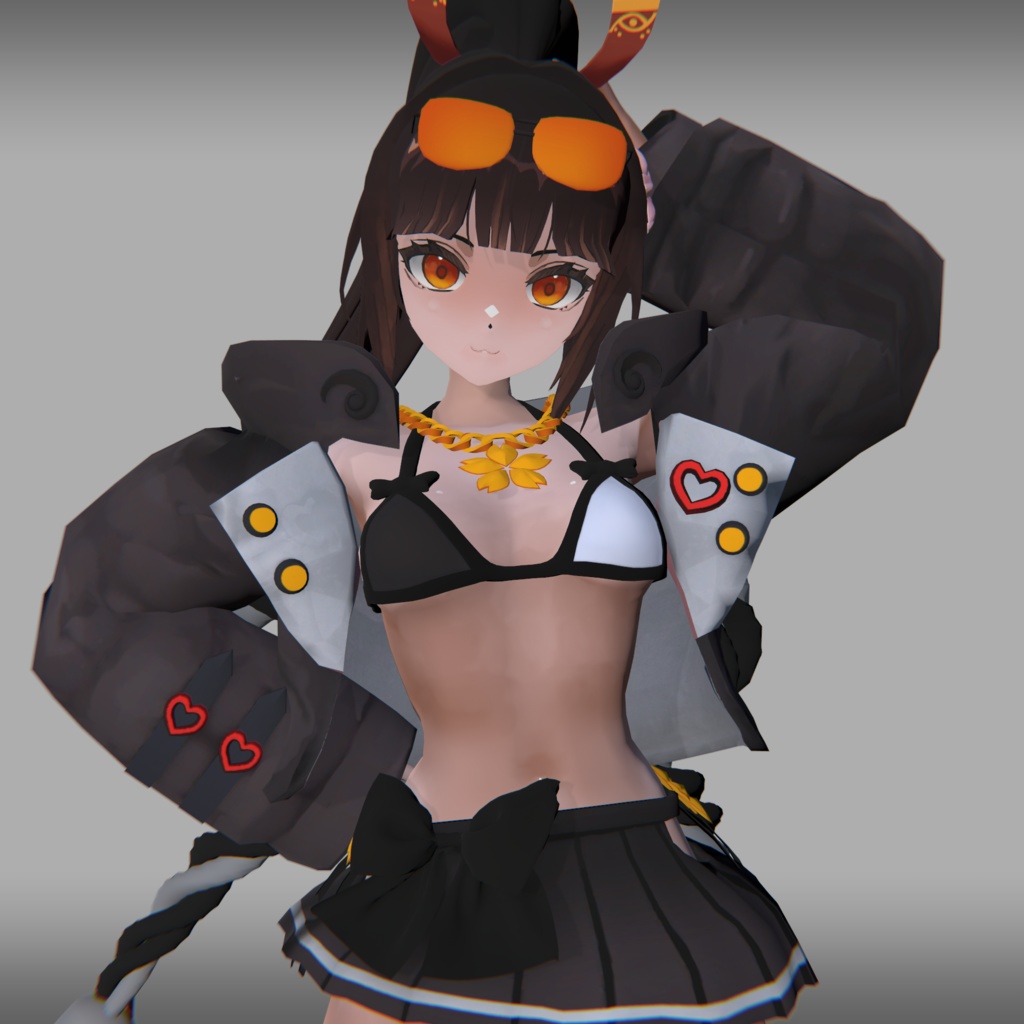 【VRChat】 ロクバ式ユリナ サマーバージョン+標準バージョン