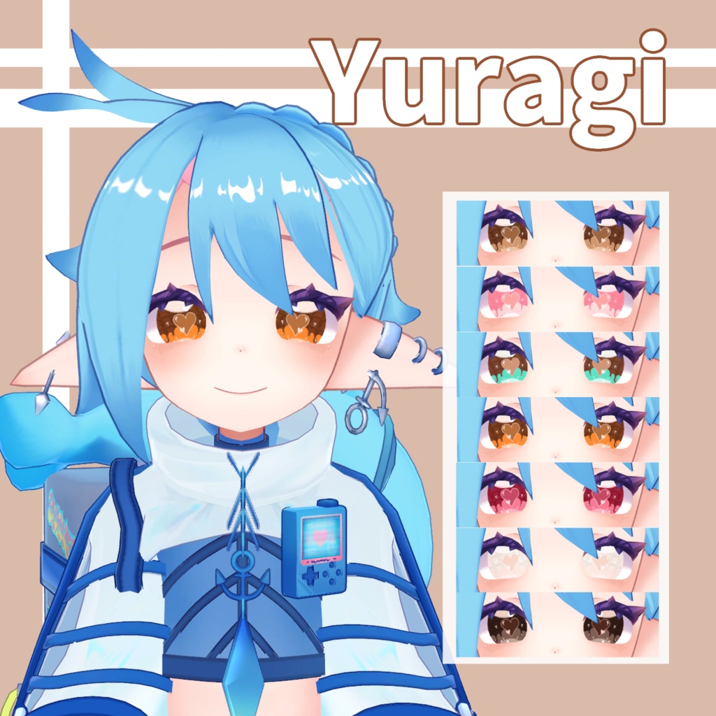 【5アバター対応】チョコアイテクスチャ