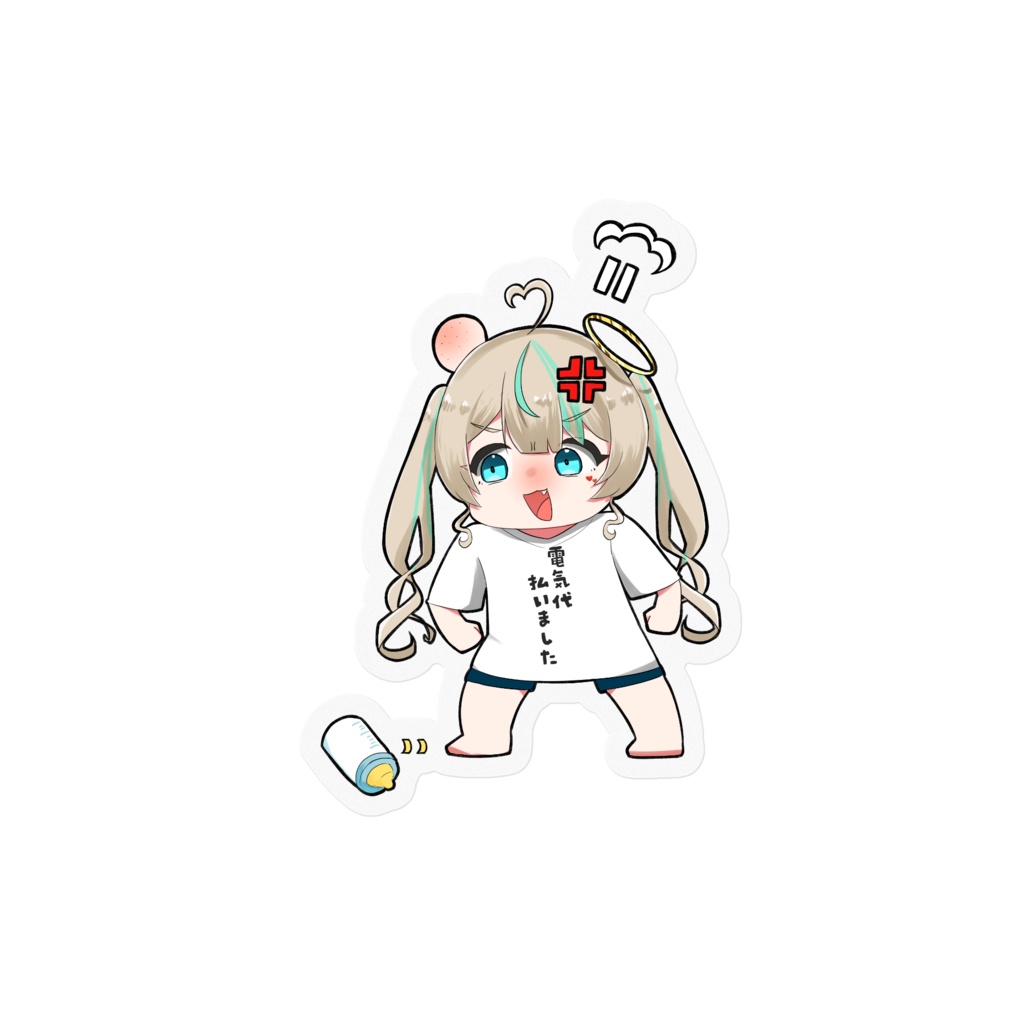 天羽しろっぷ2周年記念サブ垢ステッカー