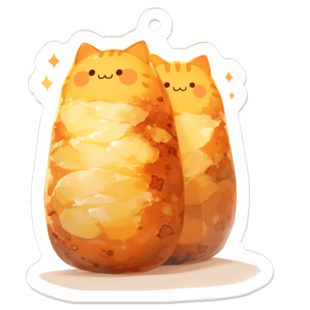 アクリルキーホルダー じゃがねこ