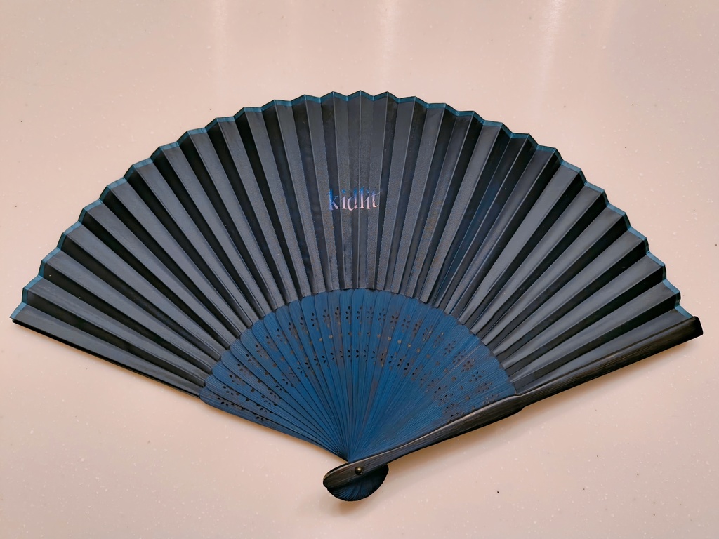 kidlit オリジナルロゴ扇子