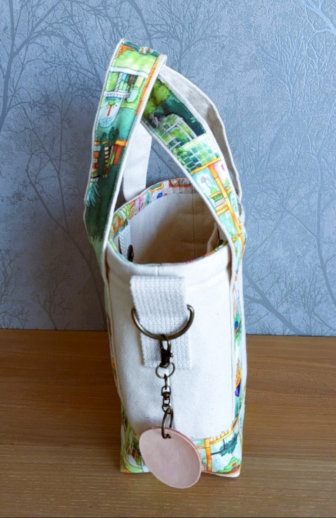 ミニトートバッグサンプル品(黄 / 花柄)