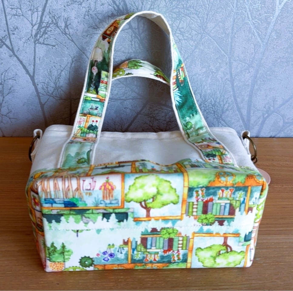 ミニトートバッグサンプル品(黄 / 花柄)