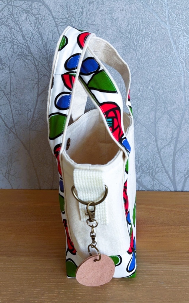 ミニトートバッグサンプル品(黄 / 花柄)