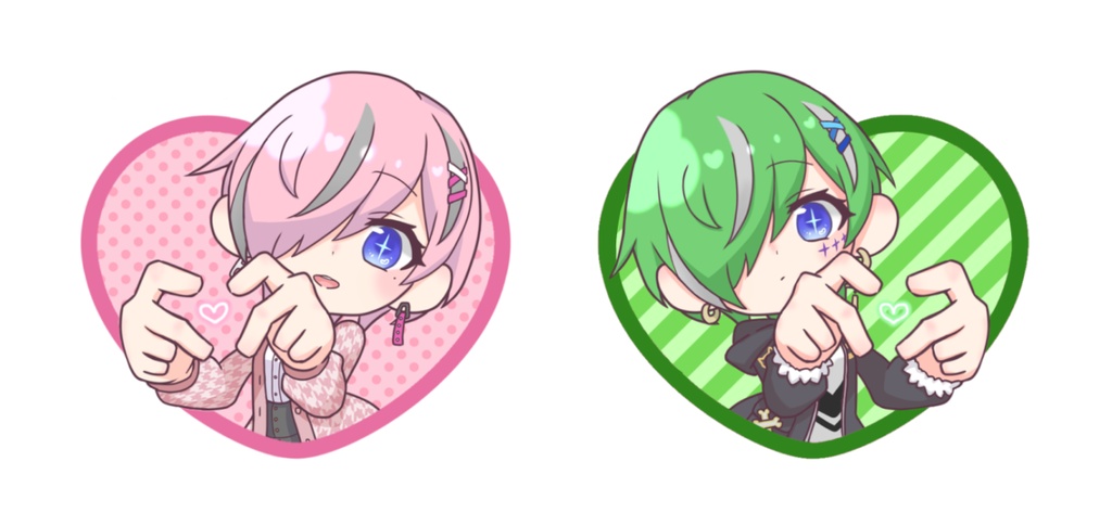 両面アクリルキーホルダー