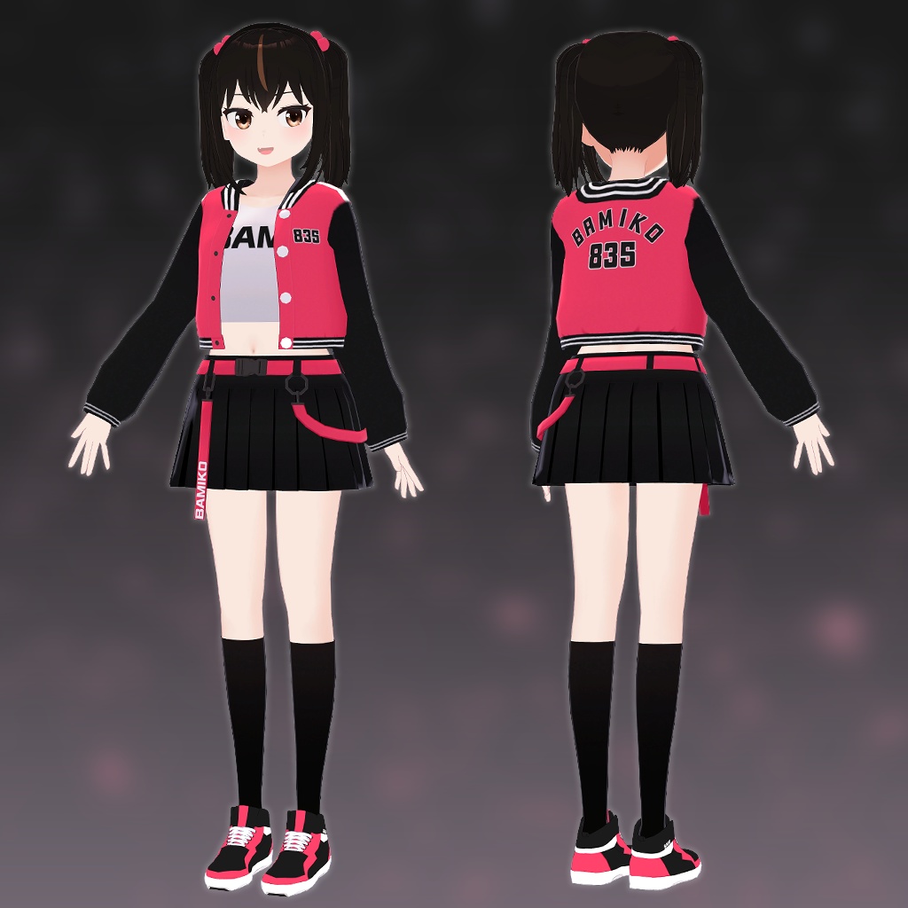 【無料配布】オリジナル3Dモデル「BAMIKO」