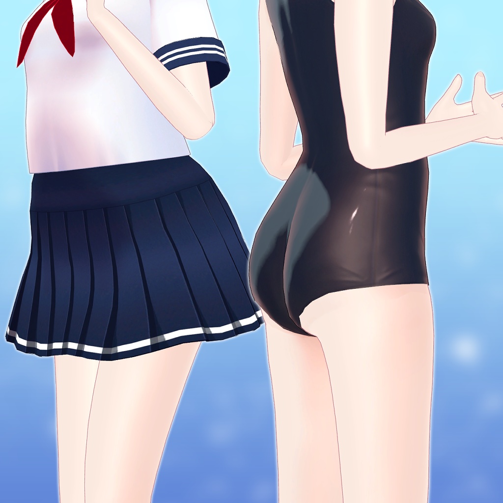 【無料配布】BAMIKO's SAILOR UNIFOM & SCHOOL SWIMSUIT
