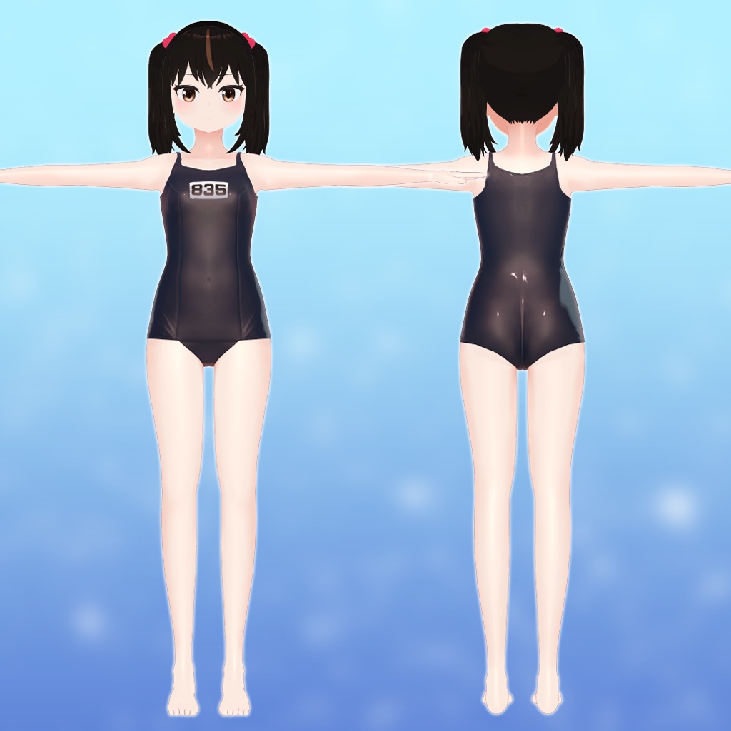 【無料配布】BAMIKO's SAILOR UNIFOM & SCHOOL SWIMSUIT