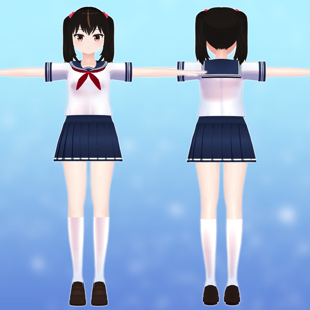 【無料配布】BAMIKO's SAILOR UNIFOM & SCHOOL SWIMSUIT