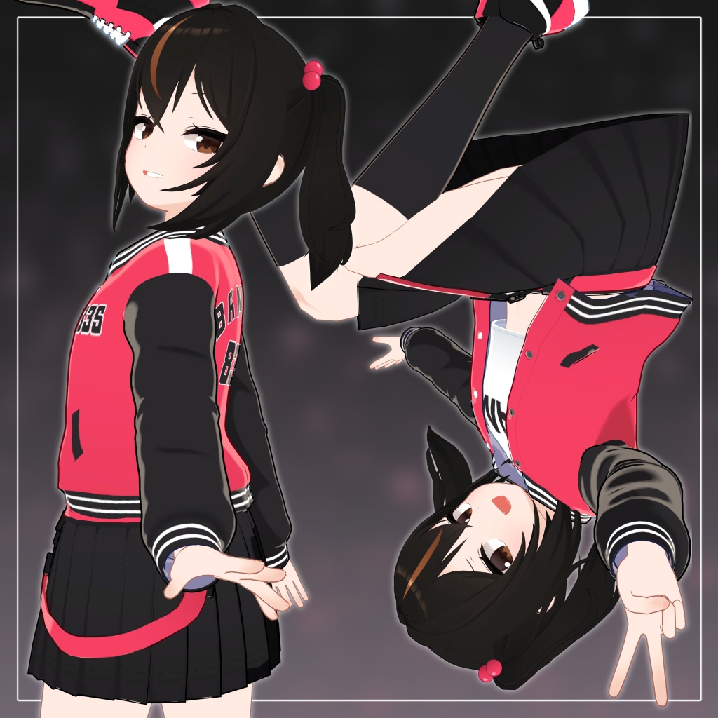 【無料配布】オリジナル3Dモデル「バミコ」