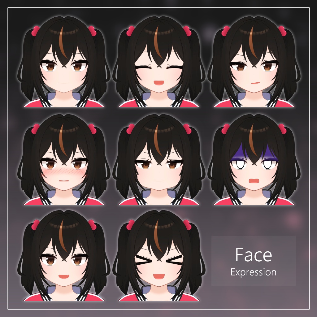 【無料配布】オリジナル3Dモデル「バミコ」