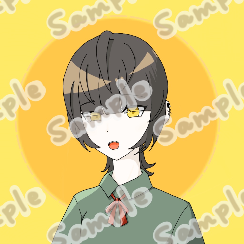 【全SNS使用可能】中性ウルフ【アイコンイラスト】