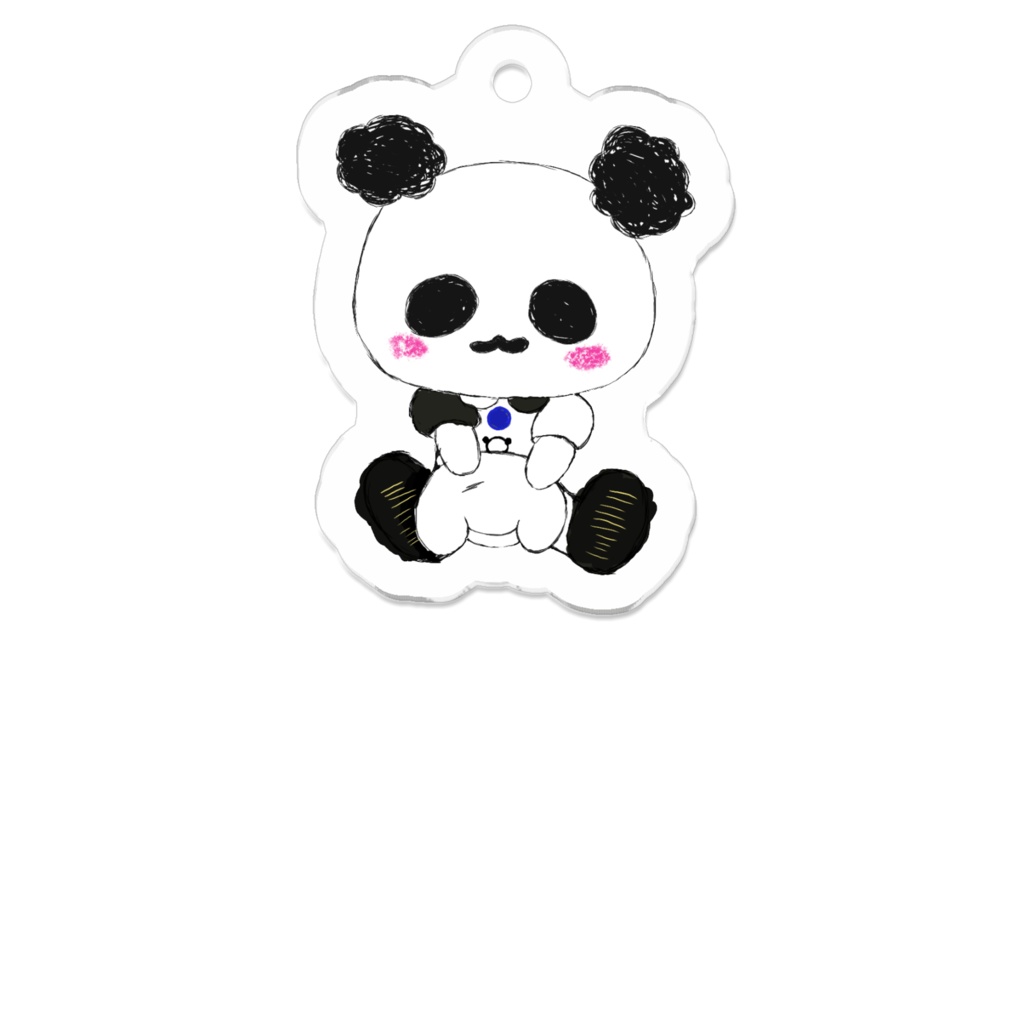 パンダさんアクリルキーホルダー
