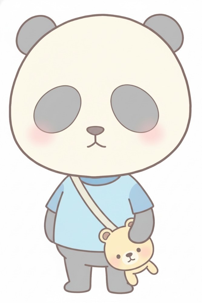 ぱんだまるカラーTシャツ