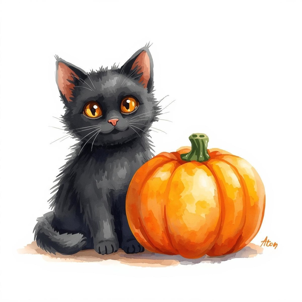 ほんわか水彩ハロウィンコレクション12セット PN背景透過