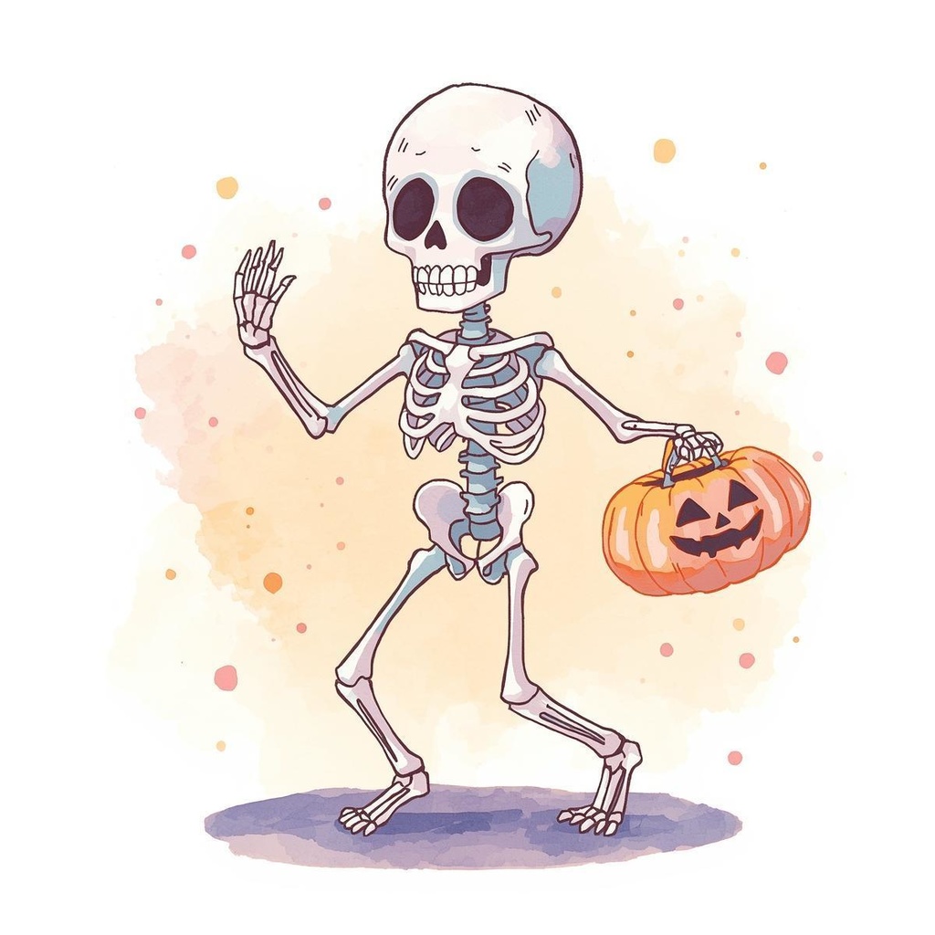 ほんわか水彩ハロウィンコレクション12セット PN背景透過