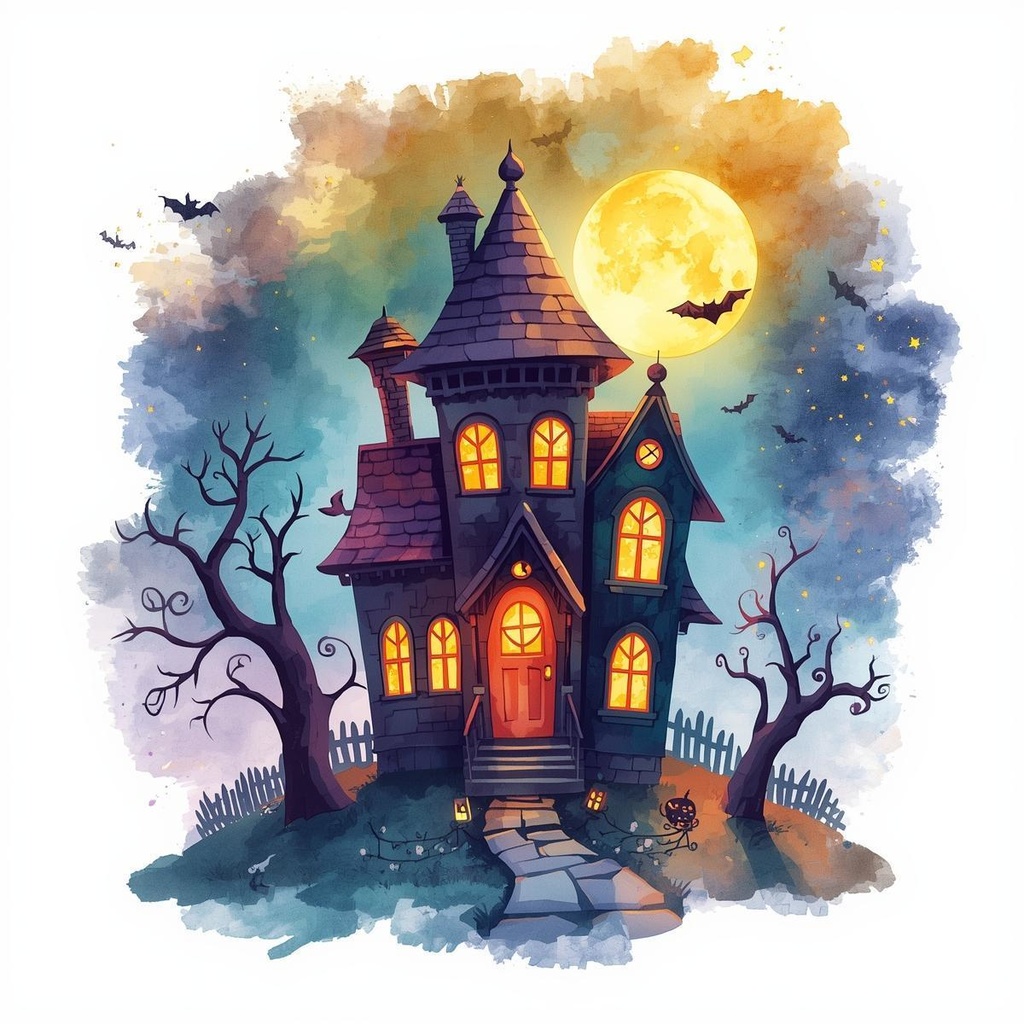 ほんわか水彩ハロウィンコレクション12セット PN背景透過