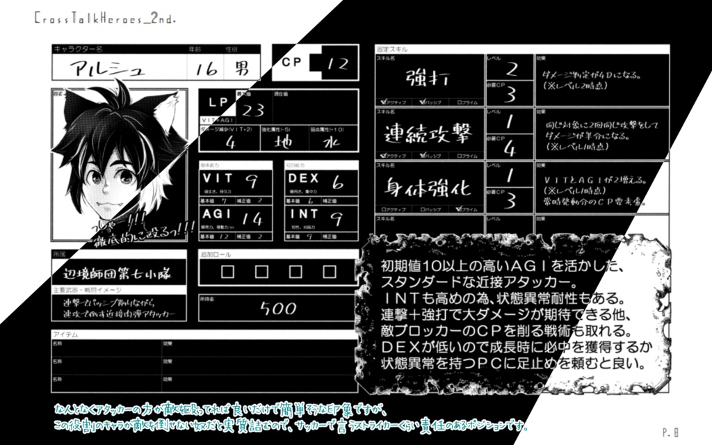 TRPGルールブック「CrossTalkHeroes_2nd.」