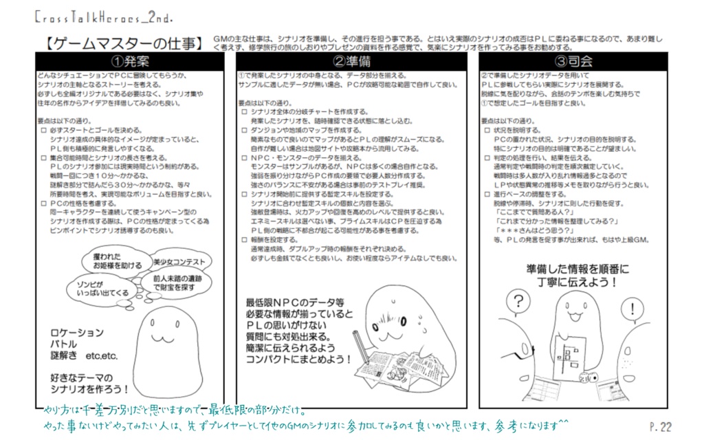 TRPGルールブック「CrossTalkHeroes_2nd.」