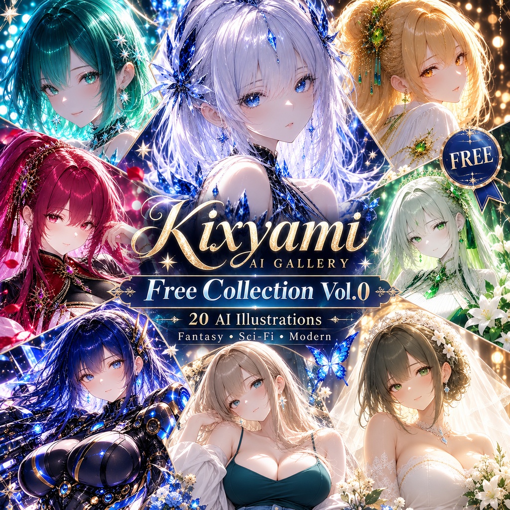 Kixyami AI Gallery – Free Collection Vol.0