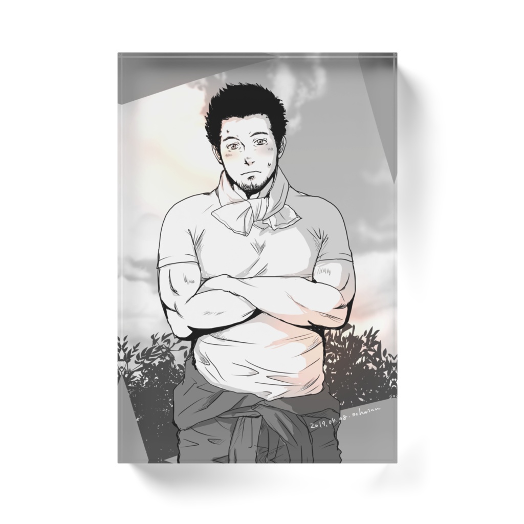 ガチム父アクリルブロック