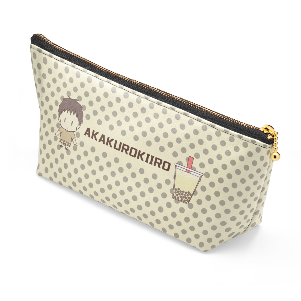 タピオカミルクティーポーチ