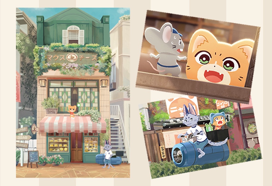 『子猫の配達員うーにゃん』ポストカード3枚組